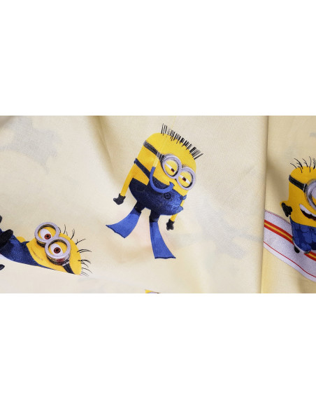 Popeline coton Minions