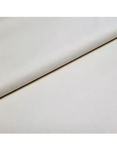 Tissu, Coton Stretch Uni, Écru, Laize 150 cm, 95% Coton 5% Lycra