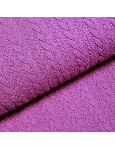 Tissu, Lainage Stretch Uni, Violet Intense, Laize 150 cm, Polyester Viscose Spandex