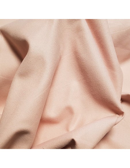 Tissu, Flanelle de Coton Uni, Rose, Laize 142 cm, 100% Coton 165g/m²