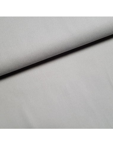 Tissu, Coton Gratté (Pilou) Uni, Gris, Laize 142 cm, 100% Coton 234g/m²