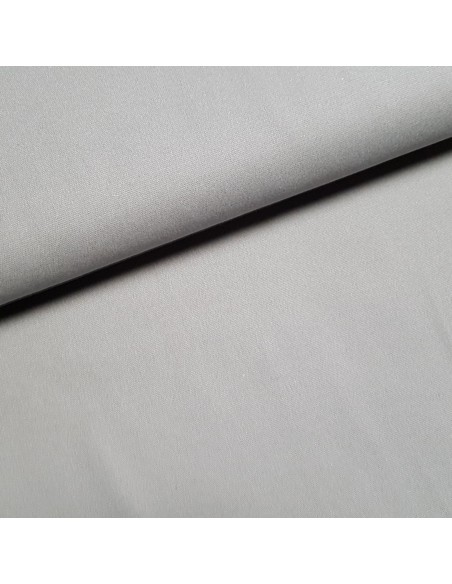 Tissu, Coton Gratté (Pilou) Uni, Gris, Laize 142 cm, 100% Coton 234g/m²