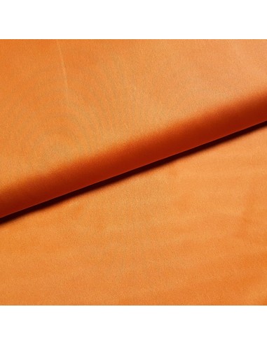 Tissu, Microfibre Micro Satin, Orange Vif, Laize 146 cm, 100% Polyester