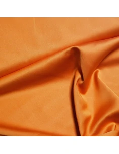 Tissu, Microfibre Micro Satin, Orange Vif, Laize 146 cm, 100% Polyester 2
