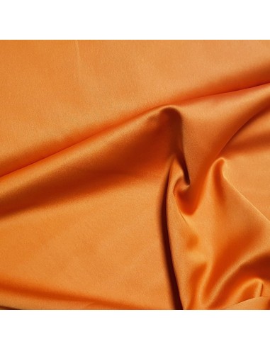 Tissu, Microfibre Micro Satin, Orange Vif, Laize 146 cm, 100% Polyester