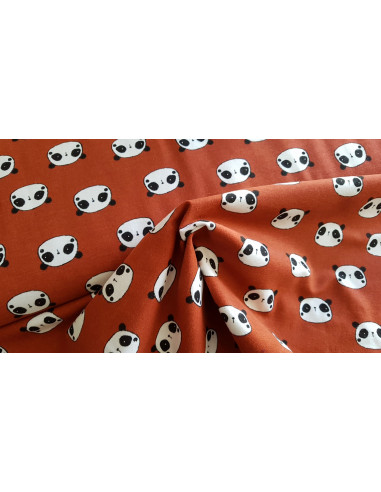 Coton flanelle panda