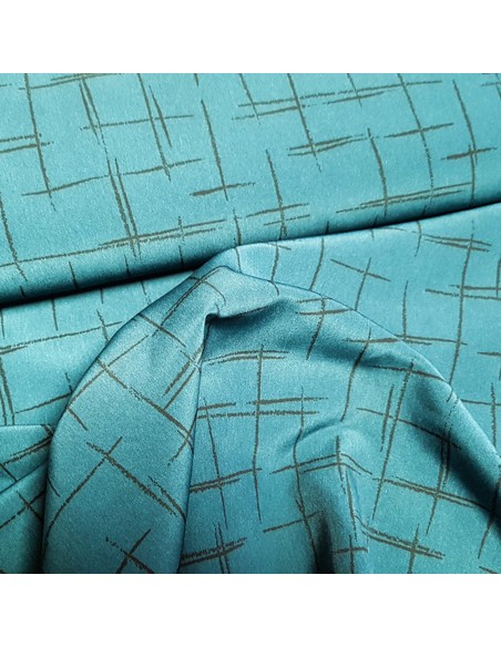 Tissu, Microfibre Toucher Peau de Pêche, Vert Canard, Laize 144 cm, 100% Polyester