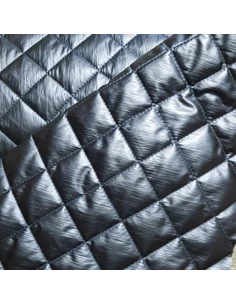 Tissu, Doublure Matelassée Brillante, Bleu Nuit, Laize 140 cm, 100% Polyamide 2