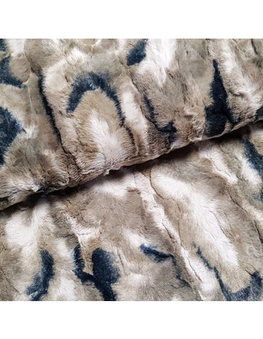 Tissu, Fausse Fourrure Lapin, Gris Taupe, Laize 148 cm, 100% Polyester 370g/ml