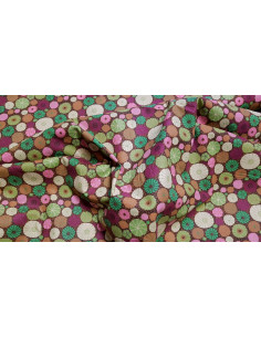 Popeline coton coquillages 2