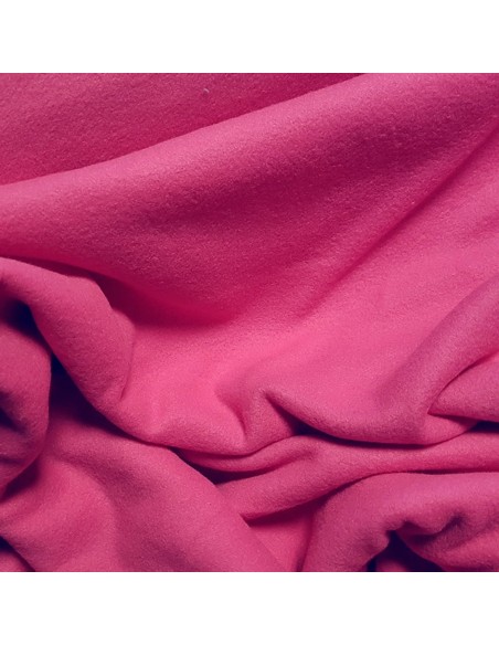 Tissu, Polaire Uni, Rose Fushia, Laize 150 cm, 100% Polyester