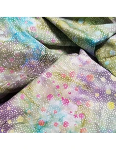 Tissu, Batik Bulles, Multicolore, Laize 112 cm, 100% Coton 2