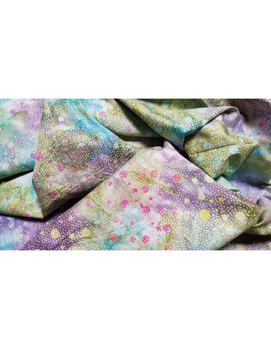 Tissu batik coton bulles
