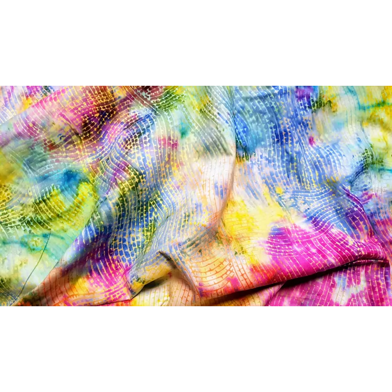 Tissu batik coton multicolores