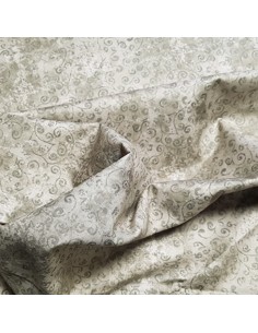 Tissu, Coton Patchwork Fantaisie, Vert Clair-Taupe, Laize 112 cm, 100% Coton 2