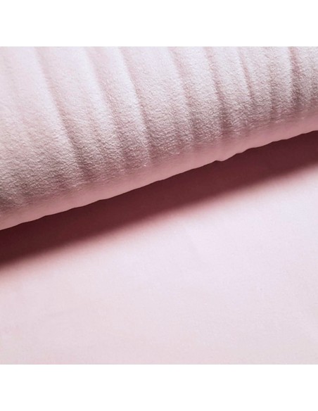 Tissu, Polaire Uni, Rose Clair, Laize 150 cm, 100% Polyester 250g/m²