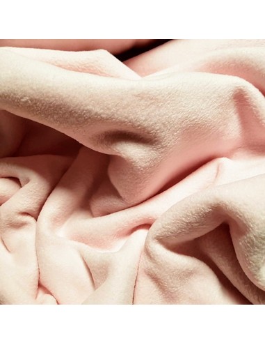 Tissu, Polaire Uni, Rose Clair, Laize 150 cm, 100% Polyester 250g/m²
