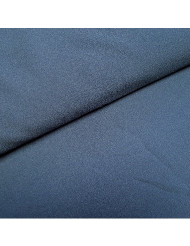 Tissu, Crêpe Uni, Bleu Marine, Laize 150 cm, Polyester Viscose Spandex