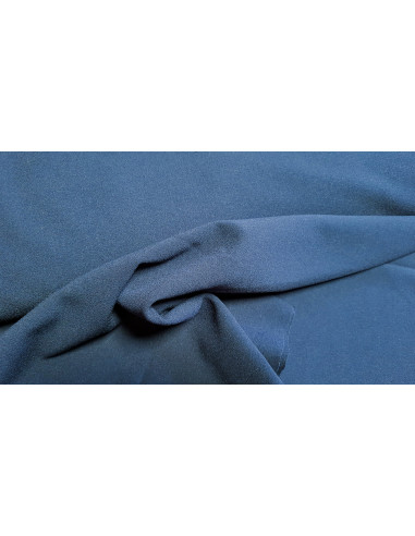 Crêpe uni bleu marine