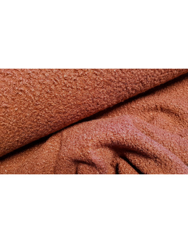 Lainage bouclette, terracotta