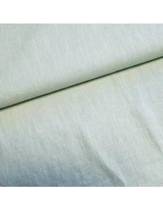 Tissu, Lin Lavé Uni, Vert d'Eau, Laize 140 cm, 100% Lin
