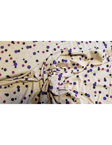 Jersey viscose à pois