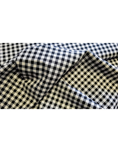 Vichy carreaux moyens, noir