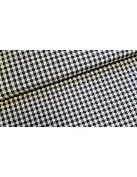 Vichy carreaux moyens, noir