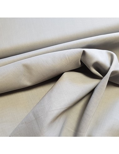 Tissu, Voile de Coton Uni, Gris, Laize 140 cm, 100% Coton 98g/m²