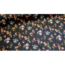 Enduit coton fleurs