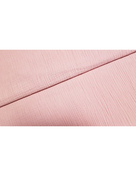 Double gaze unie, rose clair