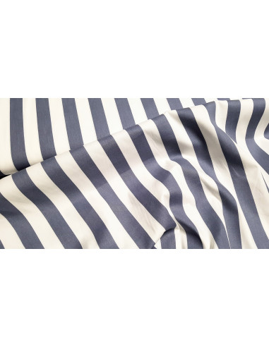 Popeline de coton rayures
