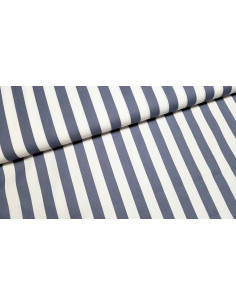 Popeline de coton rayures