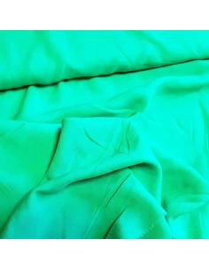 Tissu, Viscose Unie, Vert Émeraude, Laize 150 cm, 100% Viscose 2