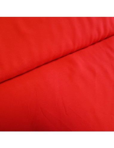 Tissu, Viscose Unie, Rouge Vif, Laize 140 cm, 100% Viscose 120g/m²