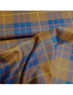 Tissu, Tartan Écossais Classique, Marron Chaud et Carreaux, Laize 150 cm, Lainage et Polyester 2