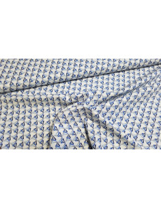 Popeline coton stretch triangles 2