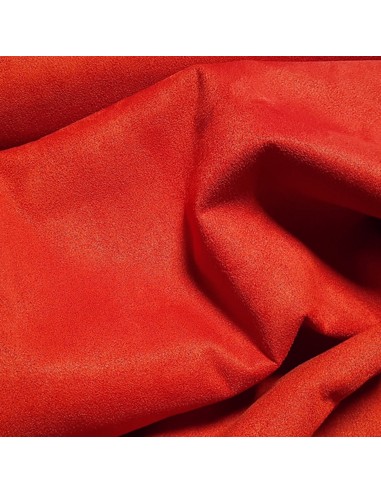 Tissu, Suédine Scuba Unie, Rouge, Laize 150 cm, 95% Polyester 5% Spandex