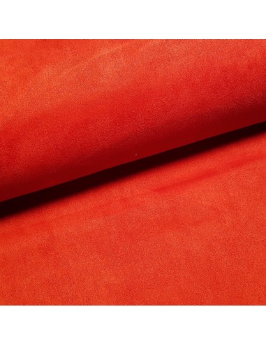 Tissu, Suédine Scuba Unie, Rouge, Laize 150 cm, 95% Polyester 5% Spandex