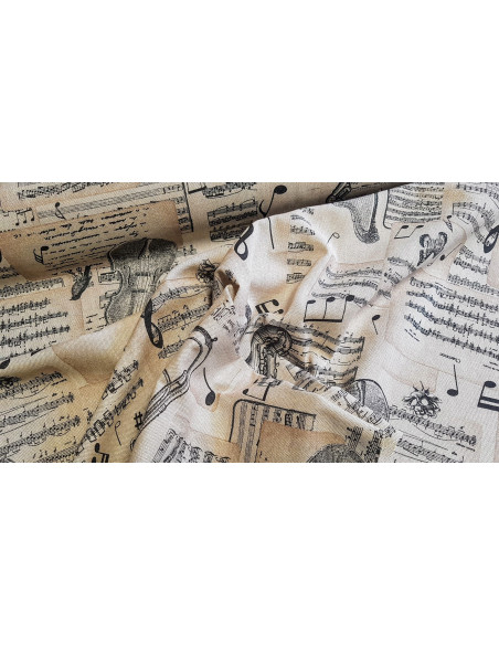 Demi-natté, aspect lin, partitions de musique