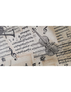 Demi-natté, aspect lin, partitions de musique 2