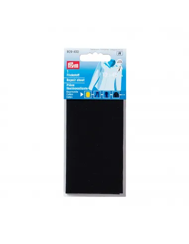 Pièce thermocollante Prym noire 12 x 45 cm | Zephyr Tissus