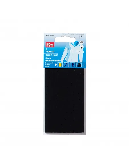 Pièce thermocollante Prym noire 12 x 45 cm | Zephyr Tissus