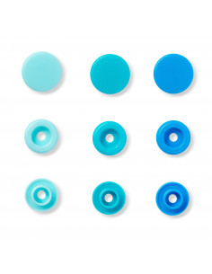 Bouton pression Color Snaps, Prym Love, 12,4mm, bleu 2
