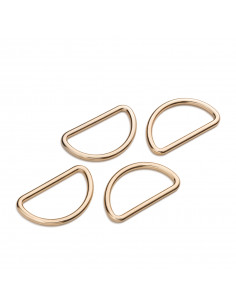 Anneaux demi-ronds 30mm or 2