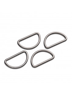 Anneaux demi-ronds 30mm gris foncé 2