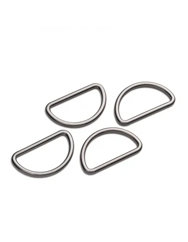 Anneau demi-rond Prym 30 mm gris foncé acier | Zephyr Tissus