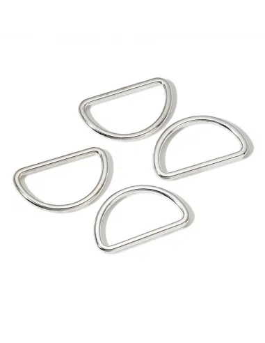 Anneaux demi-ronds Prym 30 mm argent | Zephyr Tissus