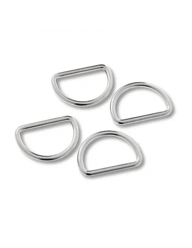 Anneau demi-rond Prym 25 mm Argent | Zephyr Tissus