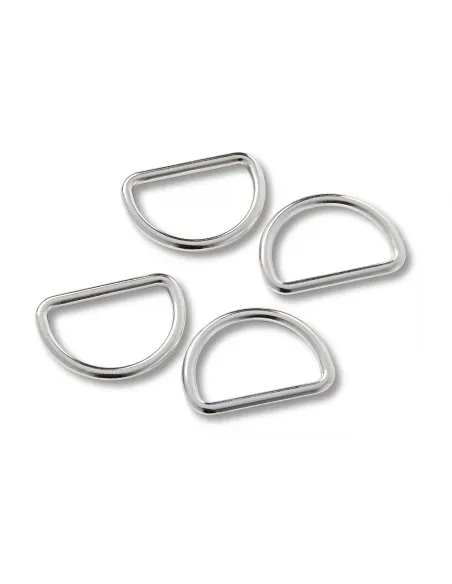Anneau demi-rond Prym 25 mm Argent | Zephyr Tissus
